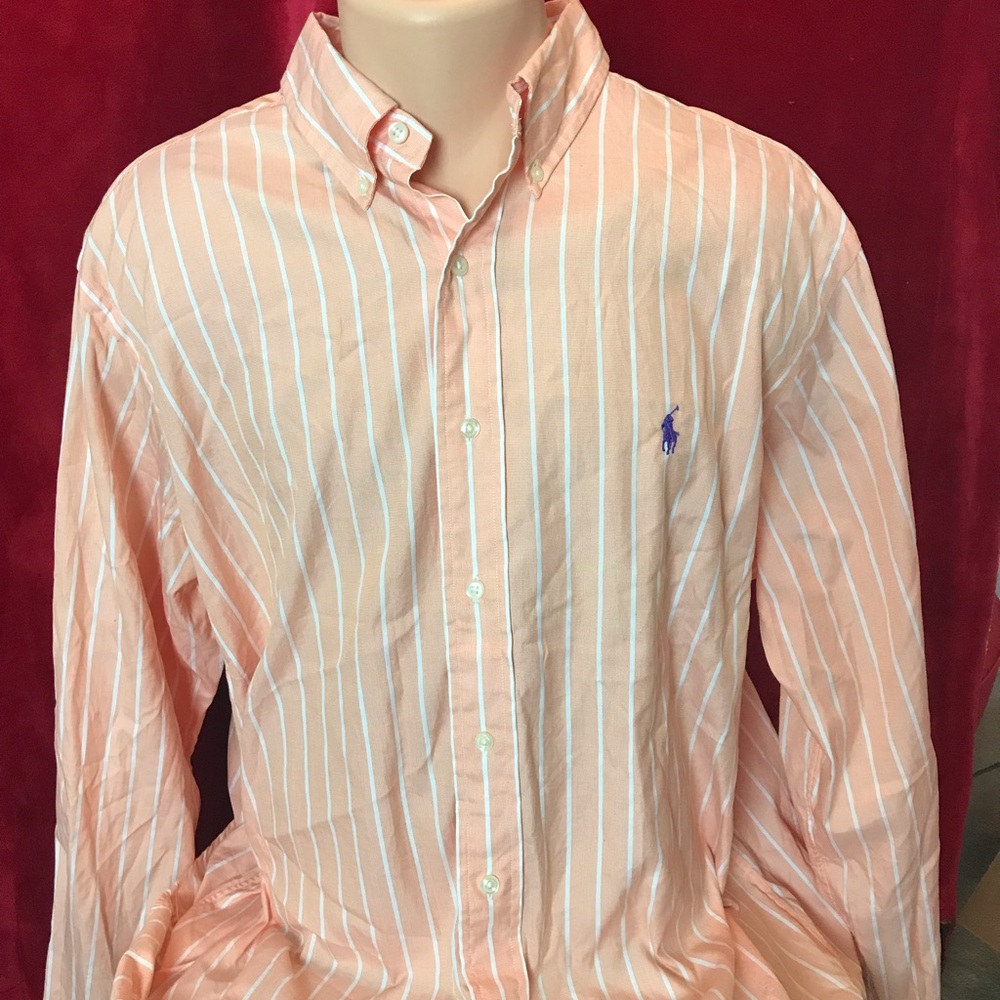 Ralph Lauren polo striped button up shirt size xl